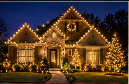 Signature full-property holiday lighting